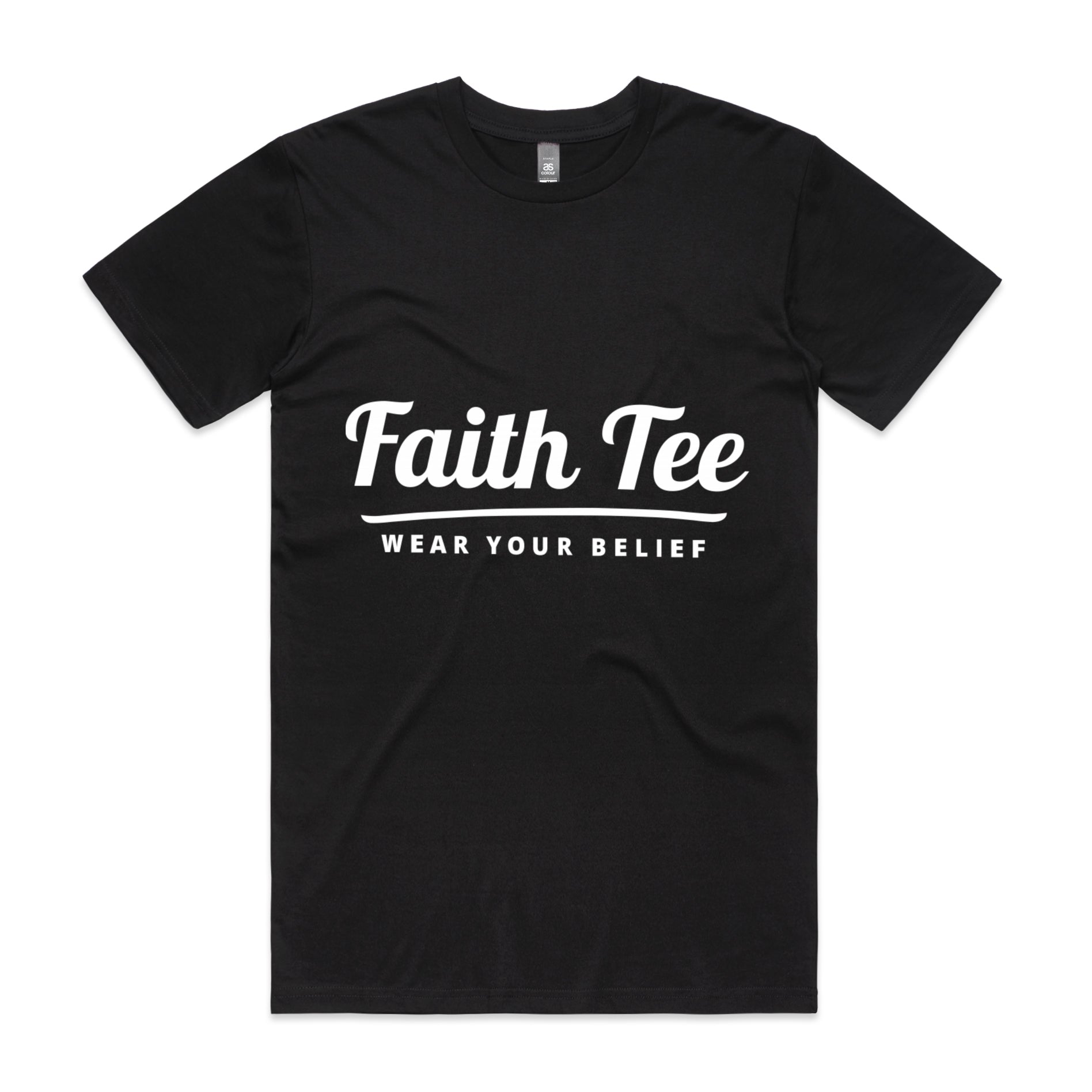 Men's Black T-Shirt Faith Tee