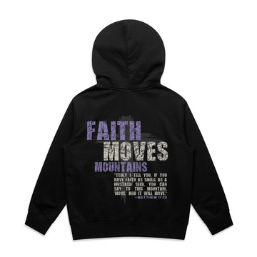 Kid's Stencil Hood Faith Moves Mountains - Matthew 1720